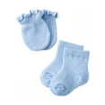 thumbnail image 2 of Baby Socks Cotton Infant Solid Color Socks Four Sets Of Two Pairs Of Baby Socks + Two Pairs Of Baby Anti-Grab Gloves, 2 of 6