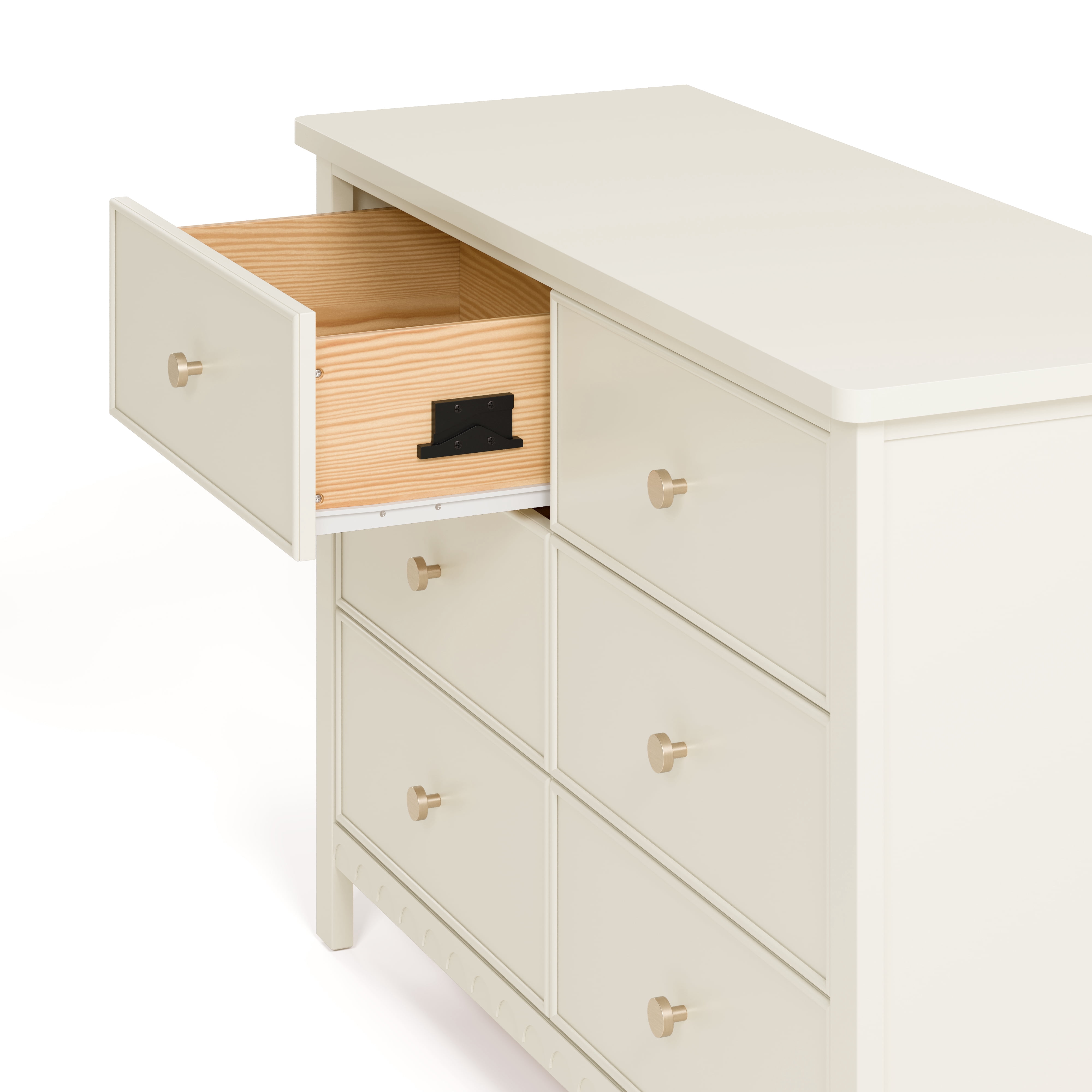Graco Sasha 6 Drawer Nursery Double Dresser, Frosted Oat