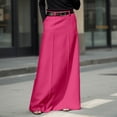 thumbnail image 3 of Long Maxi Skirt for Women Elegant High Waisted H Line Long Straight Casual Floor Pencil Skirt with Pockets, 3 of 5