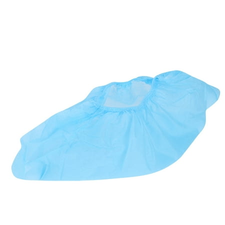 

Shoe Covers 100pcs Anti-Slip Shoe Covers Elastic Man & Woman For All Footwear Light Blue
