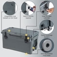 thumbnail image 4 of Spaco Rotomolded Cooler with Integrated Cup Holders and Bottle Opener-Gray, 4 of 9