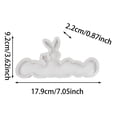 thumbnail image 3 of Hearth & Gear Silicone Moulds Easter DIY Rabbit Silicone Mould Easter Casting Moulds Silicone Easter Casting Moulds Silicone Spring Silicone Mould Spring Casting Mould Spring Decoration Crafts Heat, 3 of 7