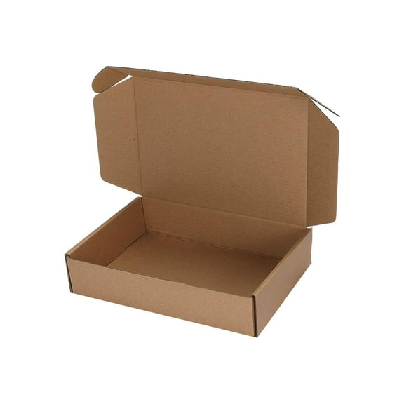 Gnwei 1 Pack Small Shipping Boxes Small Cardboard Boxes for Shipping, Recyclable Packaging Boxes for Business, Mailer, Gift Packing, Crafts Packing, Jewelry Box, Brown
