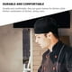 thumbnail image 5 of 5 gorros de chef para cocina, restaurante, servicio y turbante (negro), 5 of 5