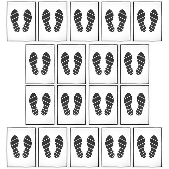 30 Pcs Floor Protector Disposable Car Mat Paper (black and White) 30pcs