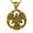 02-Trinity Knot Gold, variant on Celtic Knot Necklace Men Trinity Knot Viking Round Pendant Stainless Steel Irish Jewelry Father Day Gifts Idea