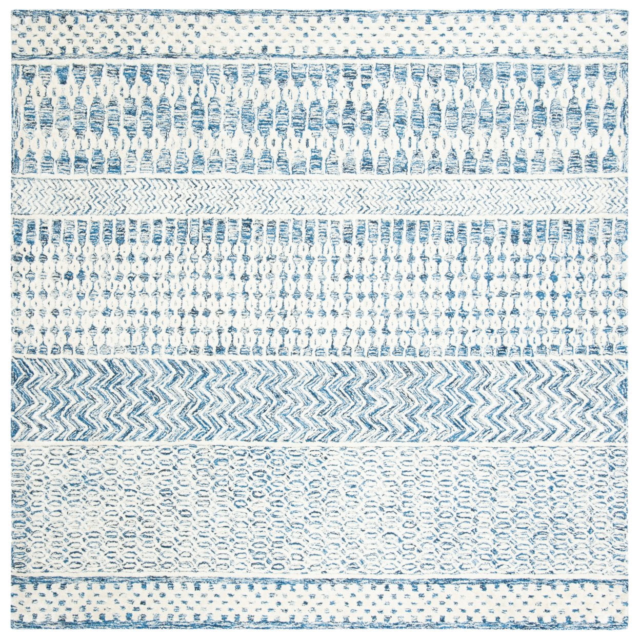 SAFAVIEH Glamour Collection GLM538N Navy / Ivory Rug
