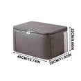 thumbnail image 2 of Boovnll Clothes Storage Bins with Lids, 25L Extra Large Capacity Storage Bags with Reinforced Handles & Zipper for Bedroom Comforters, Blankets, Clothes Organizer, Storage and Organization, 2 of 2