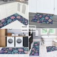 thumbnail image 5 of Pioneer Flower Floral Print Pattern Kitchen Rugs Sets Of 2,Anti Fatigue Kitchen Mat Rugs Non Slip Washable,Decorative Kitchen Floor Mats for Kitchen,Sink,Laundry,17"x30"+17"x47", 5 of 7