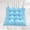 Light Blue, variant on Set of 2 Square Chair Cushions for Dining Chairs 16x16in, with Ties and Non-Slip Backing, Tufted Overstuffed Textured Memory Foam Kitchen Chair Pads