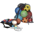 thumbnail image 4 of Naiovety Saco de fútbol Organización con cordón Bolsa de hombro de almacenamiento de fútbol Equipo de soporte de pelota de béisbol de baloncesto Mochilas de mochilero Naiovety OD025477-00, 4 of 6