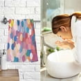 thumbnail image 7 of Yayeee 100% Cotton Hand Towels for Bathroom 16" x 28" Soft Absorbent Kitchen Towel, Light Colorful Circles, 7 of 7