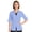 Ceil Blue, variant on Women's Half Sleeve Contrast Trim Workwear Jacket, Navy, L
