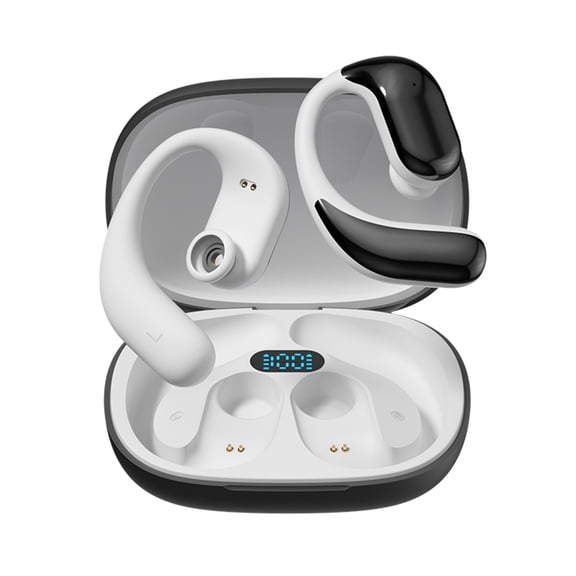 All Earphones ClearanceKyusrd Gaming Headsets, True Wireless Ear Mounted Bluetooth Earphones Bones Conduction No In Ear Sound Leakage Stereoscopic Sound Quality Advanced Sports Earphones