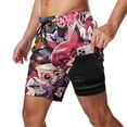 thumbnail image 2 of Hazbin Hotel Comedy Animated Mens Board Shorts Summer Swim Trunks Quick Dry Beach Swimwear Bathing Suit Swim Shorts with Compression Liner And Pockets, 2 of 7