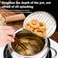thumbnail image 3 of Stainless Steel Frying Pot with Thermometer and Oil Drip Drainer Rack, 304 Stainless Steel Deep Frying Pan with Lid, for French Fries, Chicken Etc(20CM), 3 of 4