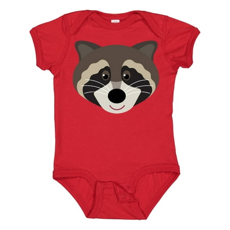 

Inktastic Raccoon Animal Face Gift Baby Boy or Baby Girl Bodysuit