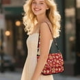 thumbnail image 3 of TSOVTHRID Gingerbread Candy Red Print Crossbody Bags for Women Trendy, Small Cross Body Purse Shoulder Bag, PU Leather Handbags for Casual Daily Shopping Use, 3 of 7