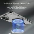 thumbnail image 2 of Magnetic Case for iPhone 16 Heavy Duty Rugged Dual-Layer Protection, [Compatible with MagSafe] Ring Holder Kickstand Shockproof Matte Scratch Armor Back Cover, Green, 2 of 8