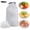 A, variant on Disposable Food Covers, 14.1 Inch Large Elastic Bowl Covers for Food Storage and Leftovers, PE Grade Clear Stretch Plastic Wrap for Refrigerator and Outdoor Picnic, Universal Fit