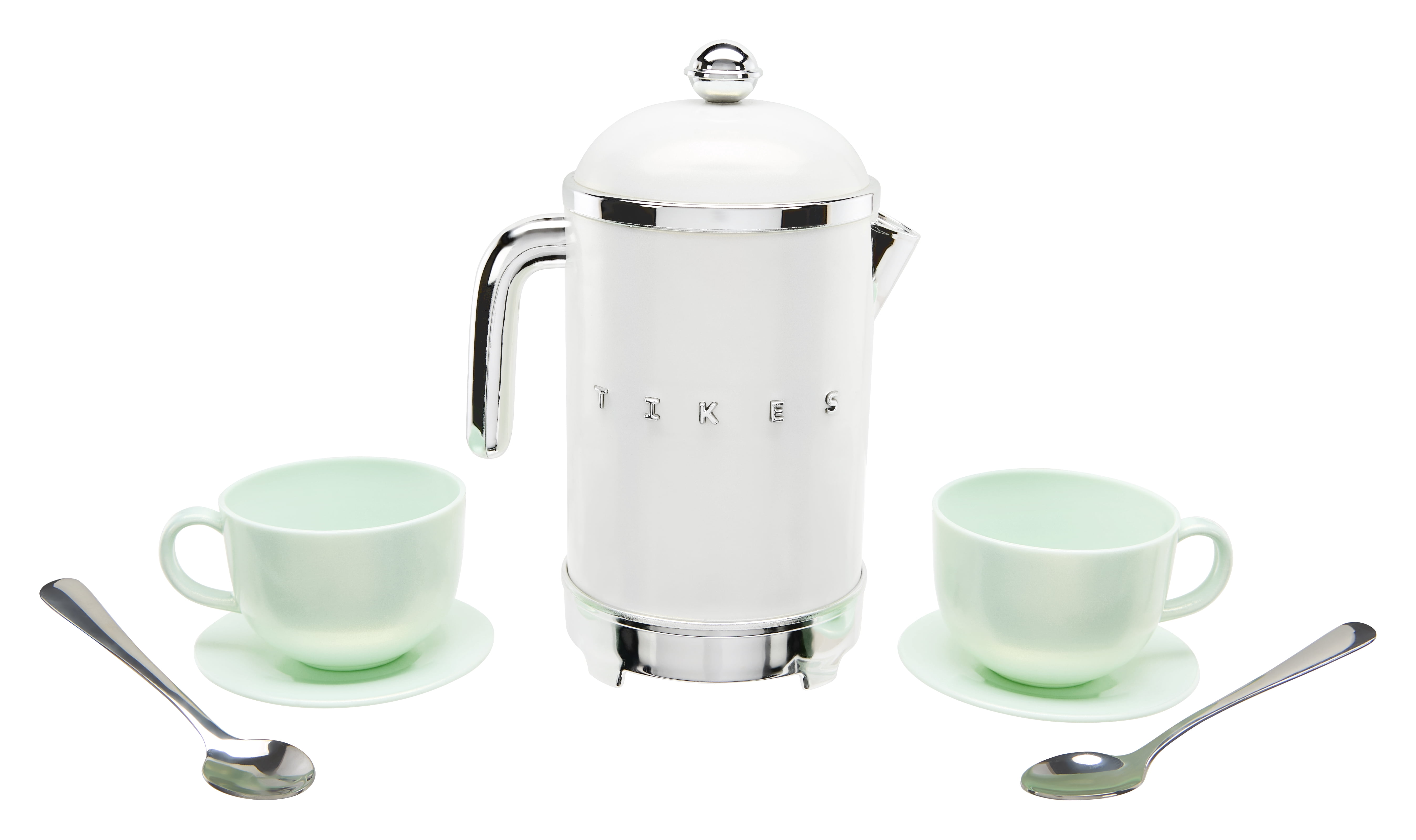 Little Tikes Sweet Spaces Tea Set, Play Kitchen Cookware, Sea Foam, Ages 3+