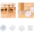 thumbnail image 5 of Juego de protección para patas de silla, Mmgoqqt, silicona, cuadrado, transparente, 24 piezas, 5 of 5