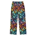thumbnail image 2 of FORMRS Kids Pajama Pants with Pockets Size 9-10Y Boys Lounge Sleep Bottoms, Vibrant Dragon Scales Pattern, 2 of 8