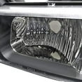 thumbnail image 6 of OE Replacement Headlights Head Lamps And Signal Bumper Light Combo Black Housing Clear Lens Amber Made For And Compatible With 2003 - 2007 Chevrolet Chevy Silverado Avalanche 03 04 05 06 07, 6 of 7