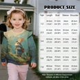 thumbnail image 2 of DISNIMO Rabbit Printed Sweatshirt for Girls Long Sleeve Pullover Tops Comfy Sweater Crewneck T-Shirts Fall Winter Clothes 2-3 Years, 2 of 7