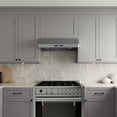 thumbnail image 3 of Streamline 30 in. Gattola Ducted Undermount 406 CFM Range Hood in Brushed Stainless Steel with Baffle Filters, Touchpad Control, LED Lights, 3 of 17