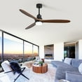 thumbnail image 6 of Tower Fan 60 Inch Ceiling Fan With Lights 3 Solid Wood Fan Blade Noiseless Reversible Motor Remote Control,Box Fan, 6 of 8