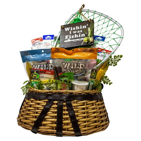 Fishing Creel Gift Basket Jam-Packed with Useful Fishing Equipment Sweet Treats and Novelty Items | Father s Day | Gifts for him Fishing Creel Gift Basket Jam-Packed with Useful Fishing Equipment Sweet Treats and Novelty Items | Father s Day | Gifts for him
