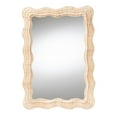 thumbnail image 2 of bali & pari Hasana Boho Wall Mirror, Handwoven Scallop Natural Rattan, Natural, 2 of 4