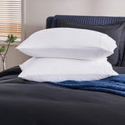 Debonair 1800 Count Double Brushed Microfiber Envelope Pillowcases Set of 2(Standard 20 X 25, White)
