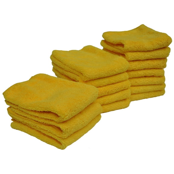 Detailer's Preference Microfiber 14in x 17in 300 GSM Cleaning Towels High Pile 15-Pack