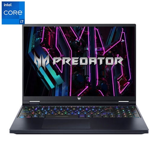 Acer Predator 16" WUXGA Gaming Laptop - Nvidia GeForce RTX 4060|Intel Core i7-13700HX|16G DDR5| 1TB SSD|W11 - Excellent Recertified with 1 Year Acer Manufacturer Warranty