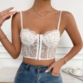 thumbnail image 2 of Blusa superior de lencería delgada de encaje con tirantes de color sólido sin mangas a la moda para mujer Fridja  nalpqowj37735, 2 of 9