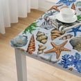 thumbnail image 5 of HAOXIT Marine Animals Square Tablecloth Bottle Table Cloth Polyester Tablecloths for Home Decor, Parties, Picnic 36*36, 5 of 8