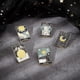 thumbnail image 4 of 1 caja de pines esmaltados con diseño de cartas del Tarot, pines esmaltados de sol, luna y estrella, broche de solapa, broche de gato negro, margaritas y flores., 4 of 5