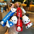 thumbnail image 2 of Cartoon Sanrio Keychain Pochacco Hello Kitty My Melody Kawaii Lover Doll Backpack Ornaments Pendant Key Ring Gifts for Friends, 2 of 9