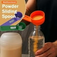 thumbnail image 2 of Multi Purpose Scoop with Built in Funnel, Powderpal Mess-Free Powder Scoop with Funnel for Easy Dispensing of Various Powders, Collagen Formula Coffee Scoops & Funnels System for Narrow Bottles(Red,2T, 2 of 10
