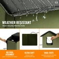 thumbnail image 4 of K&H Pet Products Outdoor Heated Kitty House Extra Wide Olive/Black 26.5 X 21.5 X 15.5 Inches, 4 of 12
