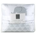 The Peanutshell Elephant Walk Crib Bedding Set for Baby Boys or Baby