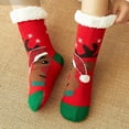thumbnail image 3 of Penkiiy Floor Socks for Men Women Christmas Gifts Casual Winter Warm Cotton Plush Thicker Anti-slip Floor Socks Knit Soft Socks A Socks, 3 of 3