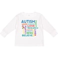 thumbnail image 3 of Inktastic Autism Support Slogan Boys or Girls Long Sleeve Toddler T-Shirt, 3 of 5