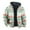 Blue, variant on JHLZHS Fleece Jacket Mens Christmas Laminated Snowman Snowflake Print Long Sleeve Zip Double Pocket Hooded Jacket Men Jacket 886