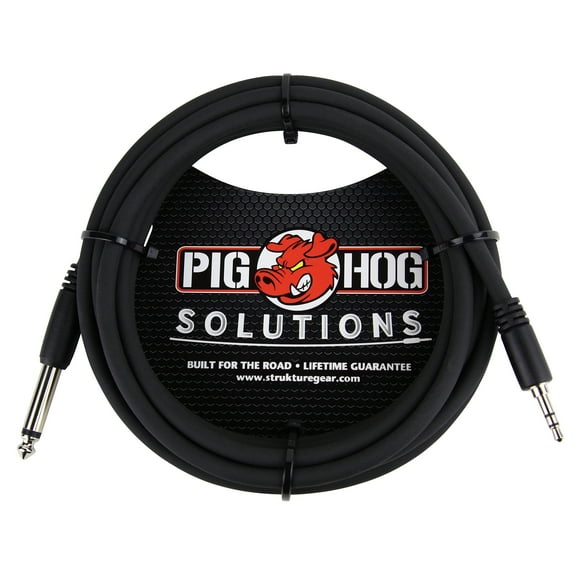 Pig Hog PX-35T4M 3.5mm TRS to 1/4" Mono Instrument Cable, 10 Feet
