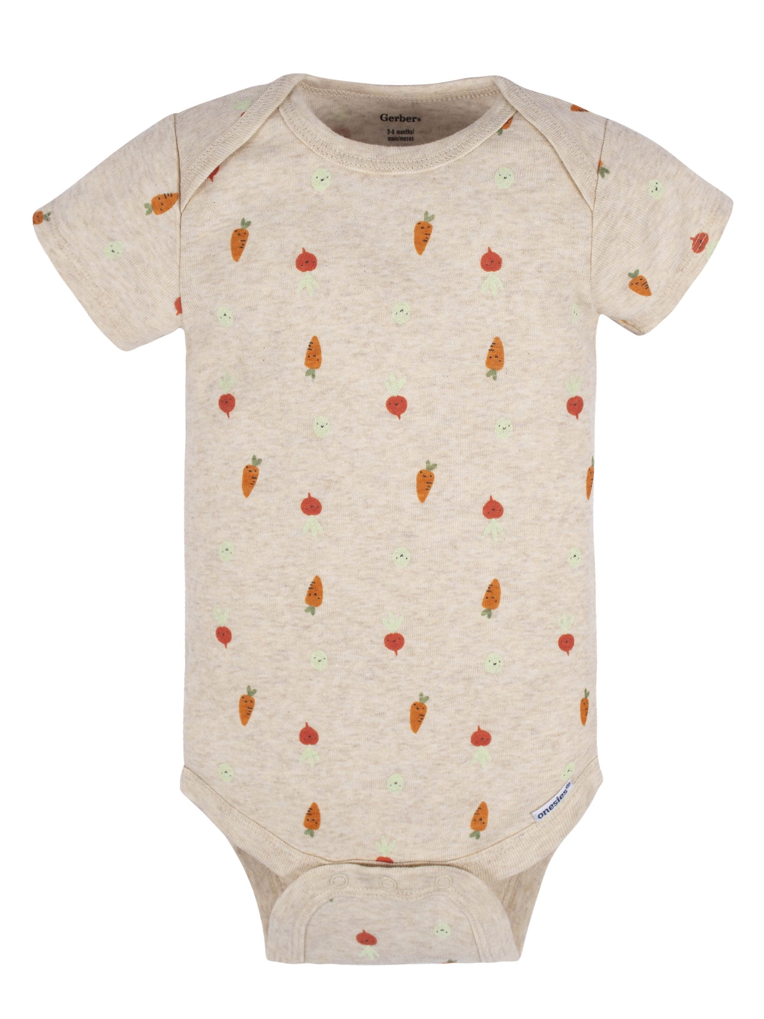 Gerber Baby Boy or Girl Gender Neutral Short Sleeves Onesies Bodysuits, 8-Pack (Newborn - 12 Months)