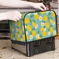 thumbnail image 2 of Toaster Covers 2 Slice, Lemons Chamomile Flowers Waterproof Bread Machine Cover Fits for Standard 2 Slice Toasters, Home Decor Toaster Protection with Hanging Rope, 2 of 7