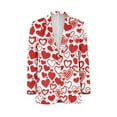 thumbnail image 5 of Uorisanigo Casual Sports Coat for Men Size 4XL One Button Casual Sport Coat Jacket Long Sleeve Jackets Blazer Mens Valentines Jacket Suit, Hearts Valentines, 5 of 6